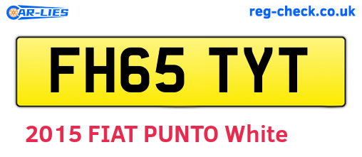 FH65TYT are the vehicle registration plates.