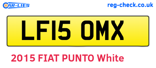 LF15OMX are the vehicle registration plates.