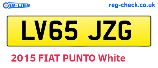 LV65JZG are the vehicle registration plates.