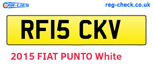 RF15CKV are the vehicle registration plates.