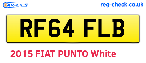 RF64FLB are the vehicle registration plates.