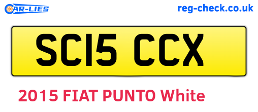 SC15CCX are the vehicle registration plates.
