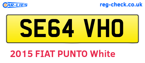 SE64VHO are the vehicle registration plates.