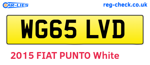 WG65LVD are the vehicle registration plates.