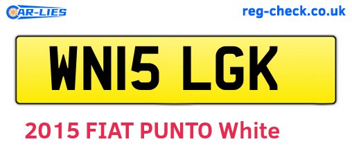 WN15LGK are the vehicle registration plates.