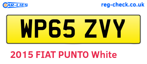 WP65ZVY are the vehicle registration plates.