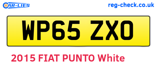 WP65ZXO are the vehicle registration plates.