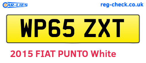 WP65ZXT are the vehicle registration plates.