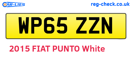 WP65ZZN are the vehicle registration plates.