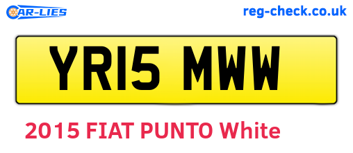 YR15MWW are the vehicle registration plates.