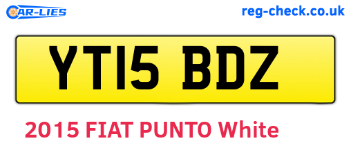 YT15BDZ are the vehicle registration plates.