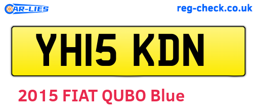 YH15KDN are the vehicle registration plates.