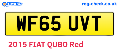 WF65UVT are the vehicle registration plates.