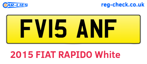FV15ANF are the vehicle registration plates.