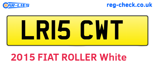 LR15CWT are the vehicle registration plates.