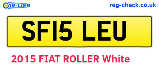 SF15LEU are the vehicle registration plates.