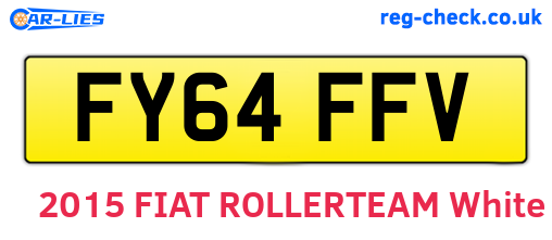 FY64FFV are the vehicle registration plates.
