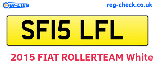 SF15LFL are the vehicle registration plates.
