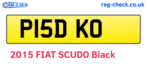 P15DKO are the vehicle registration plates.