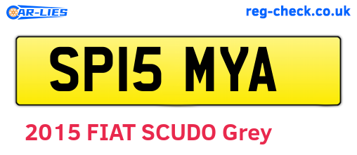 SP15MYA are the vehicle registration plates.