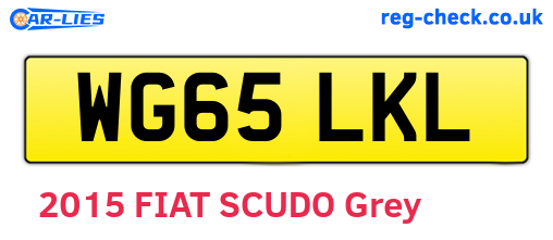 WG65LKL are the vehicle registration plates.
