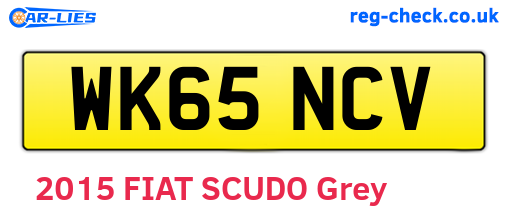 WK65NCV are the vehicle registration plates.