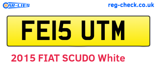 FE15UTM are the vehicle registration plates.