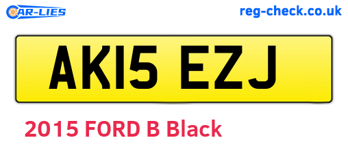 AK15EZJ are the vehicle registration plates.