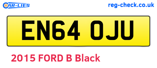 EN64OJU are the vehicle registration plates.