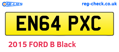 EN64PXC are the vehicle registration plates.