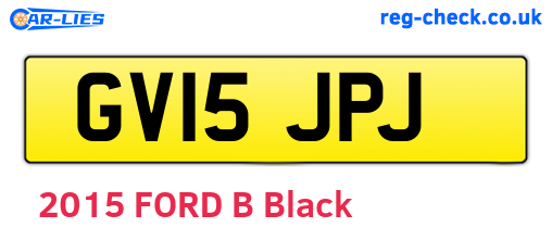 GV15JPJ are the vehicle registration plates.