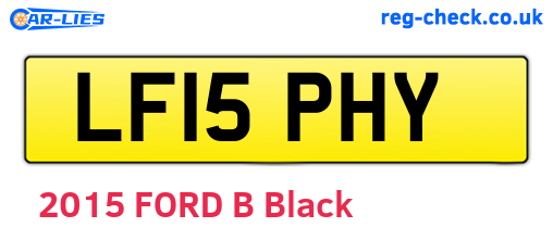 LF15PHY are the vehicle registration plates.