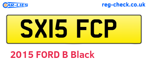 SX15FCP are the vehicle registration plates.