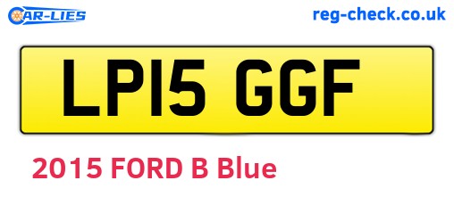 LP15GGF are the vehicle registration plates.