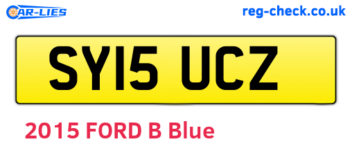 SY15UCZ are the vehicle registration plates.