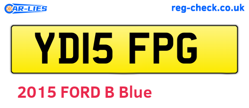 YD15FPG are the vehicle registration plates.