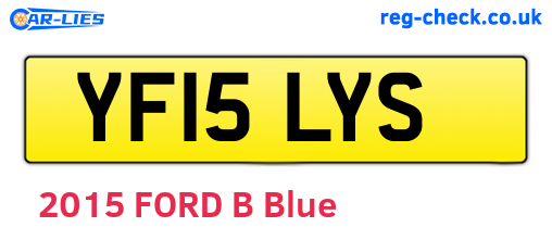 YF15LYS are the vehicle registration plates.