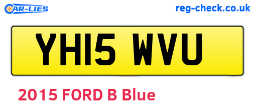 YH15WVU are the vehicle registration plates.