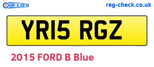 YR15RGZ are the vehicle registration plates.