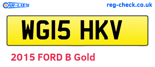 WG15HKV are the vehicle registration plates.