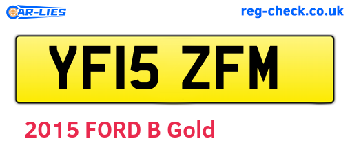 YF15ZFM are the vehicle registration plates.