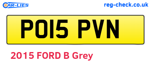 PO15PVN are the vehicle registration plates.