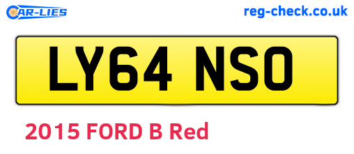 LY64NSO are the vehicle registration plates.