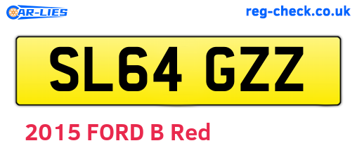 SL64GZZ are the vehicle registration plates.