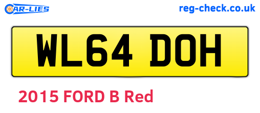 WL64DOH are the vehicle registration plates.
