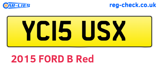 YC15USX are the vehicle registration plates.