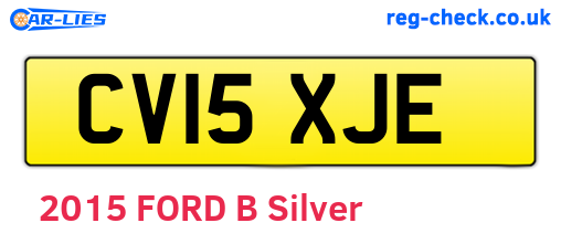 CV15XJE are the vehicle registration plates.