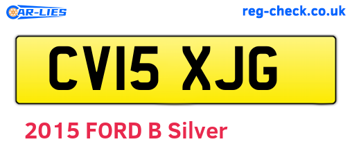 CV15XJG are the vehicle registration plates.