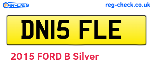 DN15FLE are the vehicle registration plates.