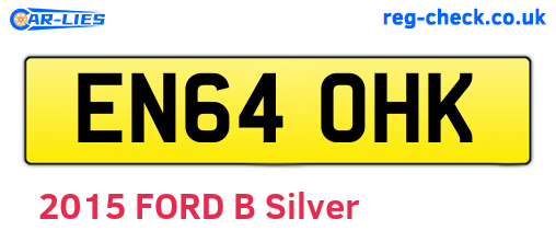 EN64OHK are the vehicle registration plates.